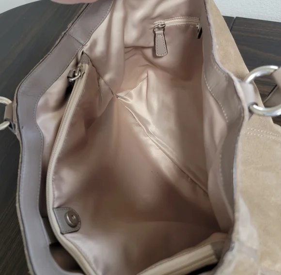 Coach Campbell Suede Belle Carry All F24688 Big Buckle - Picture 12 of 13